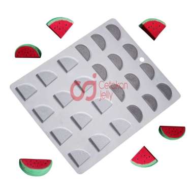 Cetakan Jelly Cetakan Coklat Puding Jelly Permen Buah Semangka 24 Cavity Plastik