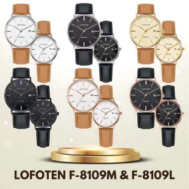 Lofoten 8109 Jam Tangan Couple - Jam Tangan Lofoten Original Wanita Brown Silver