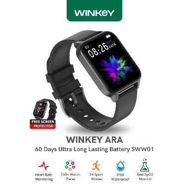 WINKEY Smartwatch Ara Fitness Tracker Ultra Long Battery Life -SWW01