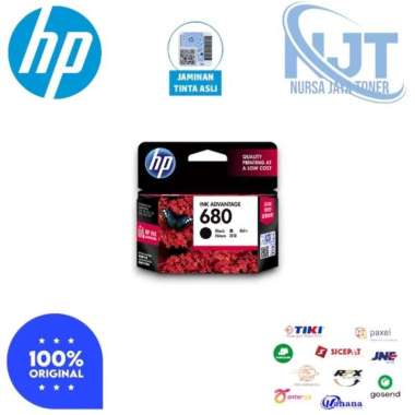 HP Original 680 Tinta Printer - Black Black Black
