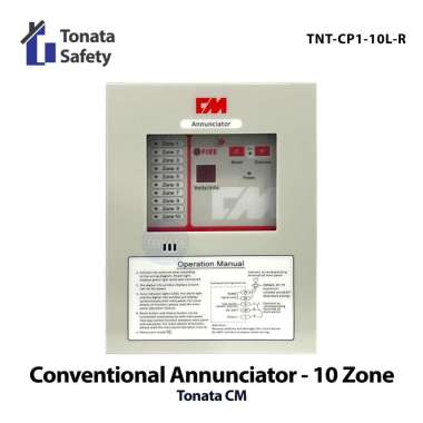 Annunciator Fire Alarm Control Panel 10 Zone Tonata / MCFA Notifier