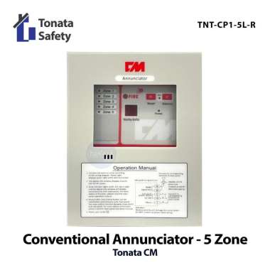 Annunciator Fire Alarm Control Panel 5 Zone Tonata / MCFA Notifier
