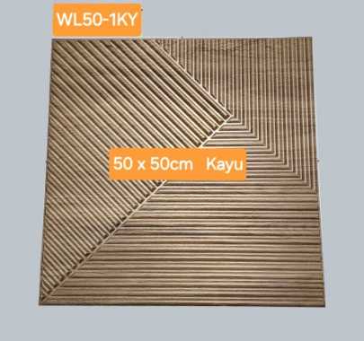 Wallpanel 3D PVC Premium Dekorasi Dinding Ruangan Wall Panel Tempel WL50-1 KAYU