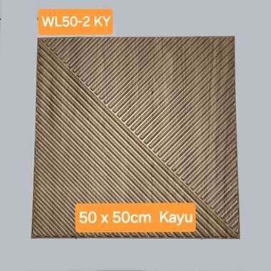 Wallpanel 3D PVC Premium Dekorasi Dinding Ruangan Wall Panel Tempel WL50-2 KAYU