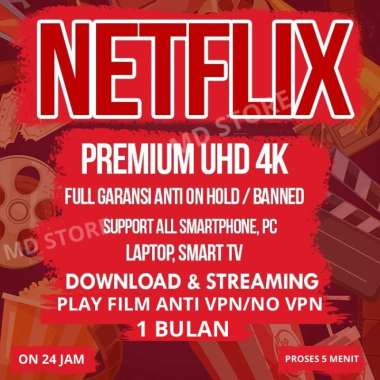 NETFLIX SHARING PREMIUM 1 BULAN