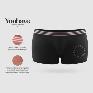 You’ve ( YouHave ) Celana Dalam Boxer Wanita Korset Celana Short Boxer Sport Slimming Boyshort Boy S
