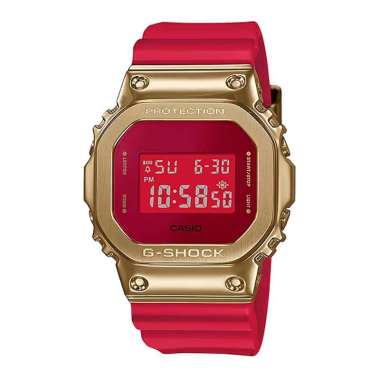 Jam Tangan Pria Casio G-Shock GM-5600CX-4DR New Year Of The Ox Zodiac Digital Dial Red Resin Band Li