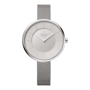 Jam Tangan Wanita Obaku V185LXCIMC Sand Steel Silver Dial Silver Mesh Strap