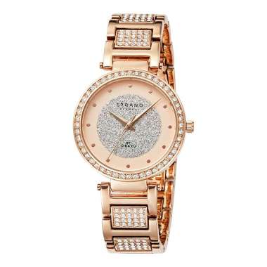 Jam Tangan Wanita Strand S713LXVVSV-DB Brooke Rosette Dial Rose Gold Alloy Strap