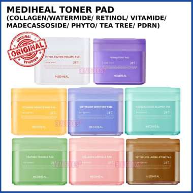 MEDIHEAL Toner Pad (Teatree / Retinol / Collagen / Watermide / Vitamide / Madecassoside / Phyto Enzy