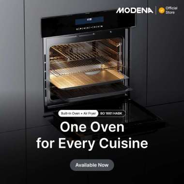 Modena Bulit-in Electric Oven / Oven Listrik Tanam + Airfryer - BO 1661 HABK