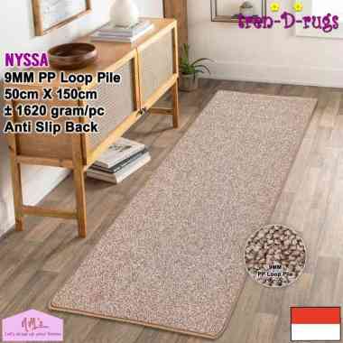 Tren-D-rugs Keset kaki tebal polos alas lantai dapur panjang modern anti slip 50 cm x 150 cm - NMs C