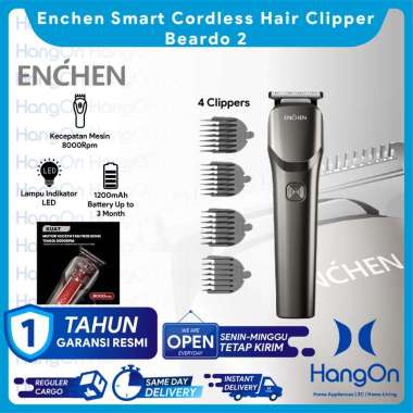 Enchen Beardo 2 Smart Cordless Hair Clipper Alat Cukur Rambut Elektrik Type C 5W Beardo 2