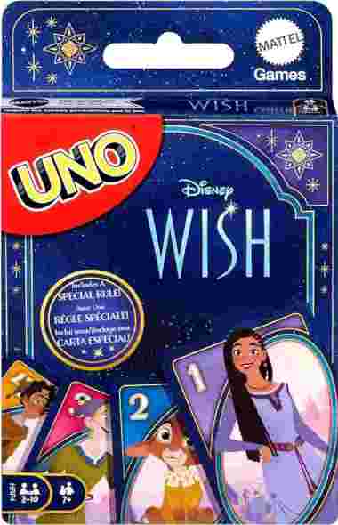 UNO Disney Wish Card Game for Kids, Adults & Game Night with Characters from the Movie & Special Rul