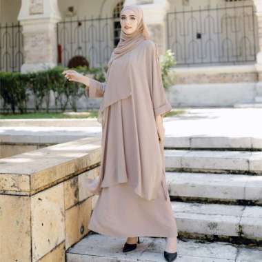 Lozy Hijab - Haifa Tunik Set (One Set Tunik Melayu) Tan