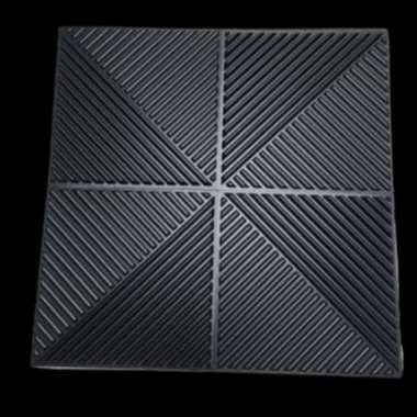 Wallpanel 3D PVC Premium Dekorasi Dinding Ruangan Wall Panel Tempel WL30-2 HITAM