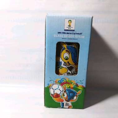 Gelas Maskot Fuleco Piala Dunia Pildun World Cup Brazil 2014 Glass Toy