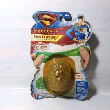 Krazy Kryptonite Compound Slimer Squish Stretch Flex Superman Old Toys