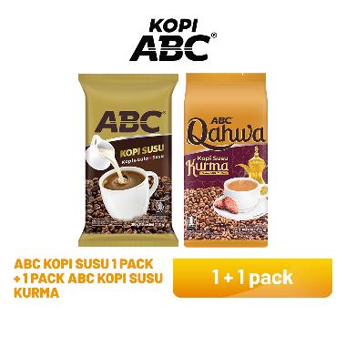 ABC Kopi Susu 1 Pack + 1 Pack ABC Kopi Susu Kurma