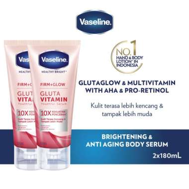 Vaseline Healthy Bright Firm Glow Vitamin Body Serum [180 mL] Twinpack