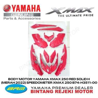 BODY MOTOR YAMAHA XMAX 250 RED SOLID H (MERAH 2022)