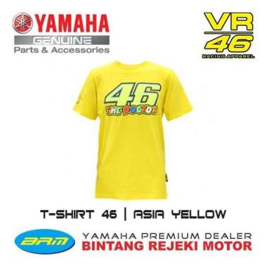 T-Shirt VR46 | ASIA Yellow/Black Yamaha