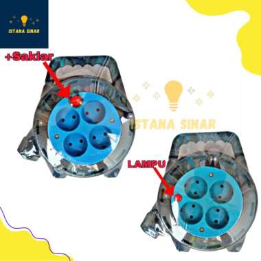Box kabel modxta 15 saklar lampu / kabel gulung stop kontak switch colokan Saklar