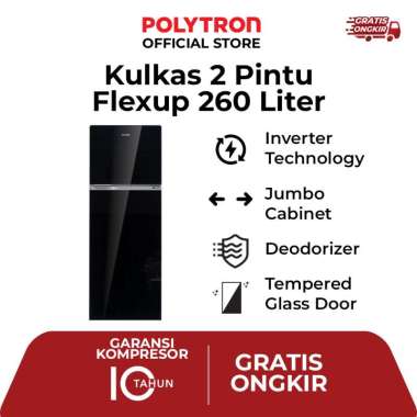 POLYTRON Kulkas 2 Pintu Flexup 5in1 PRW 29HB