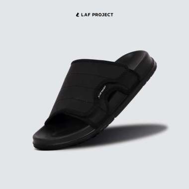 LAF Project - Sandal Slide Selop Slip On Pria Anti Slip - Ace 39 Full Black