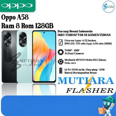 Oppo A58 Ram 8 Rom 128GB Hitam