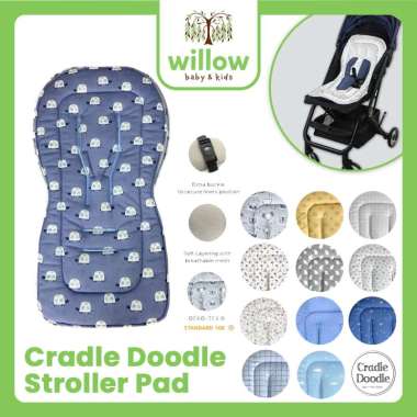 Alas Stroller - Cradle Doodle Stroller Pad Flowers