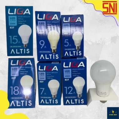 Lampu Liga Altis 5w 7w 9w 12w 15w 18w Lampu Led Bulb LAMPU LED MURAH / BOHLAM LAMPU LED 18 Watt