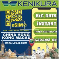 Kenikura - China Hong kong Macau ESIM internet HK data e sim hongkong kenikura