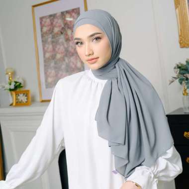 Lozy Hijab - Bawal Shawl (Pashmina Cruty Baby Doll) Smoke Grey
