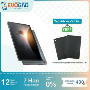 ADVAN TAB VX LITE 10.4, TABLET Dual SIM Card 4G LTE | Garansi Resmi Advan Indonesia 1 Tahun