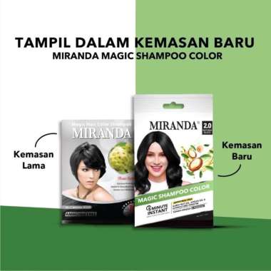 Miranda Magic Hair Color Shampoo HITAM