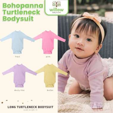 Bodysuit Bayi - Bohopanna Turtleneck Bodysuit 1Y Pink