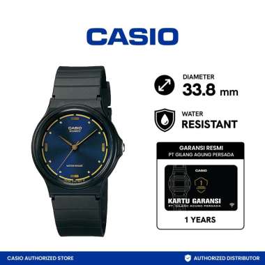 Casio MQ-76-2ALDF Sporty Jam Tangan Pria - Black Blue Blue