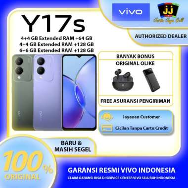 Vivo Y17S [4GB/64GB] [4GB/128GB] [6GB/128GB] Garansi Resmi Vivo Indonesia Bonus TWS 6/128 Purple