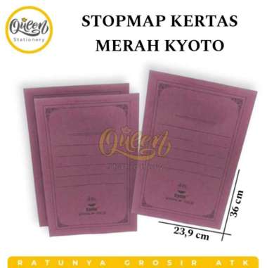 1 PACK (50PCS) STOPMAP KERTAS / MAP KERTAS / MAP DOKUMEN / STOPMAP MERAH KYOTO
