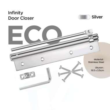 Goto Infinity Door Closer Penutup Pintu Otomatis Stainless Steel ECO SILVER