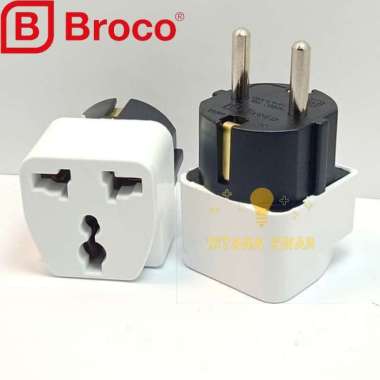 BROCO COLOKAN LISTRIK OVER STEKER SAMBUNGAN 3 KAKI / KAKI GEPENG