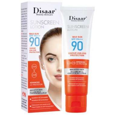 ORI 100% SUNSCREEN WAJAH KULIT SPF90/SUNBLOCK KRIM PEMUTIH AWET TAHAN LAMA ANTI AIR KULIT WAJAH TABI