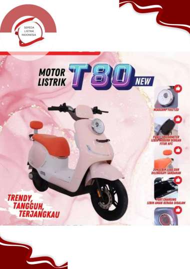 Motor Listrik Uwinfly T80 New 2024 Biru