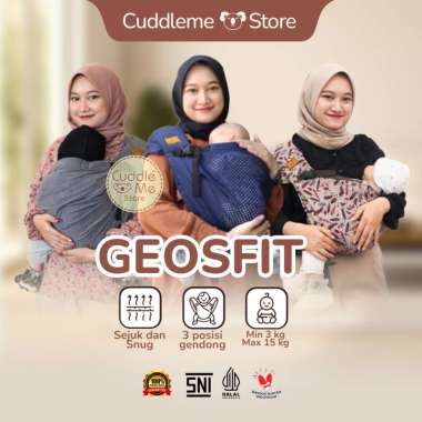 Gendongan Bayi CuddleMe Geosfit Air Sporty Spessa M Shape Geos Cuddle Me Baby Carrier SOLID MAROON