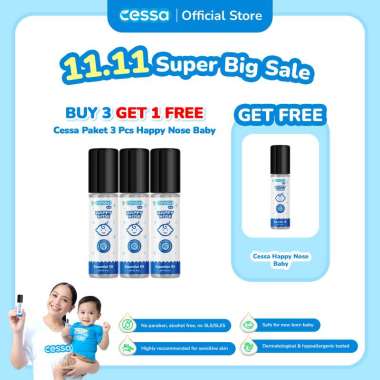 Buy 3 Get 1 Free - Cessa Paket 3 Pcs Happy Nose Baby Free Cessa Happy Nose Baby