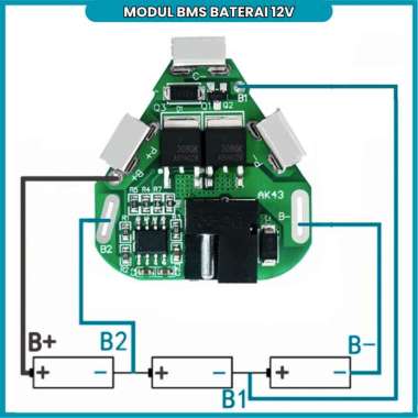 Modul BMS Seperpat Baterai 12 V 21 V BMS Modul Sparepart Baterai Jld Ryu Modern BMS 21V BMS 21V