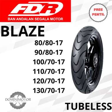 FDR BLAZE 80/80 90/80 100/80 Ring 17 Tubeless Ban Motor Ring 17 Ban Motor Tubeless 110/70-17