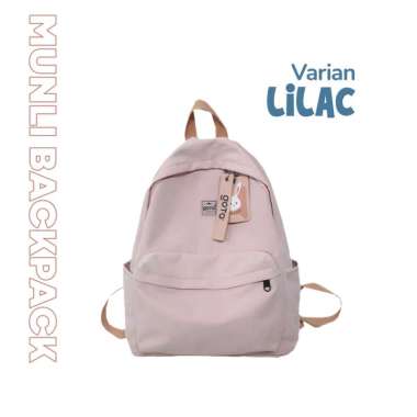 Goto Munli Backpack Tas Sekolah Ransel Laptop Kuliah Kerja Wanita SMALL LILAC