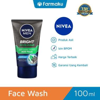 Promo Harga Nivea Men Facial Foam White Oil Clear Anti-Shine + Purify 100 ml - Blibli
